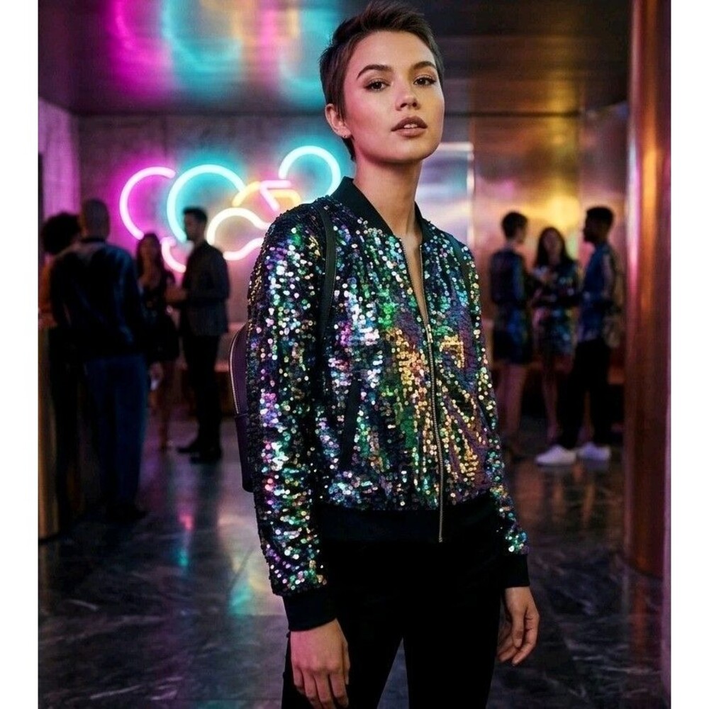 Victoria's Secret Jacket Sequin Fashion Show London 2014 Sz Xs